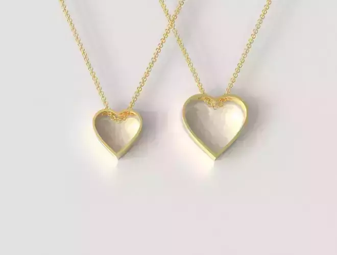 Minimalist Heart Pendants