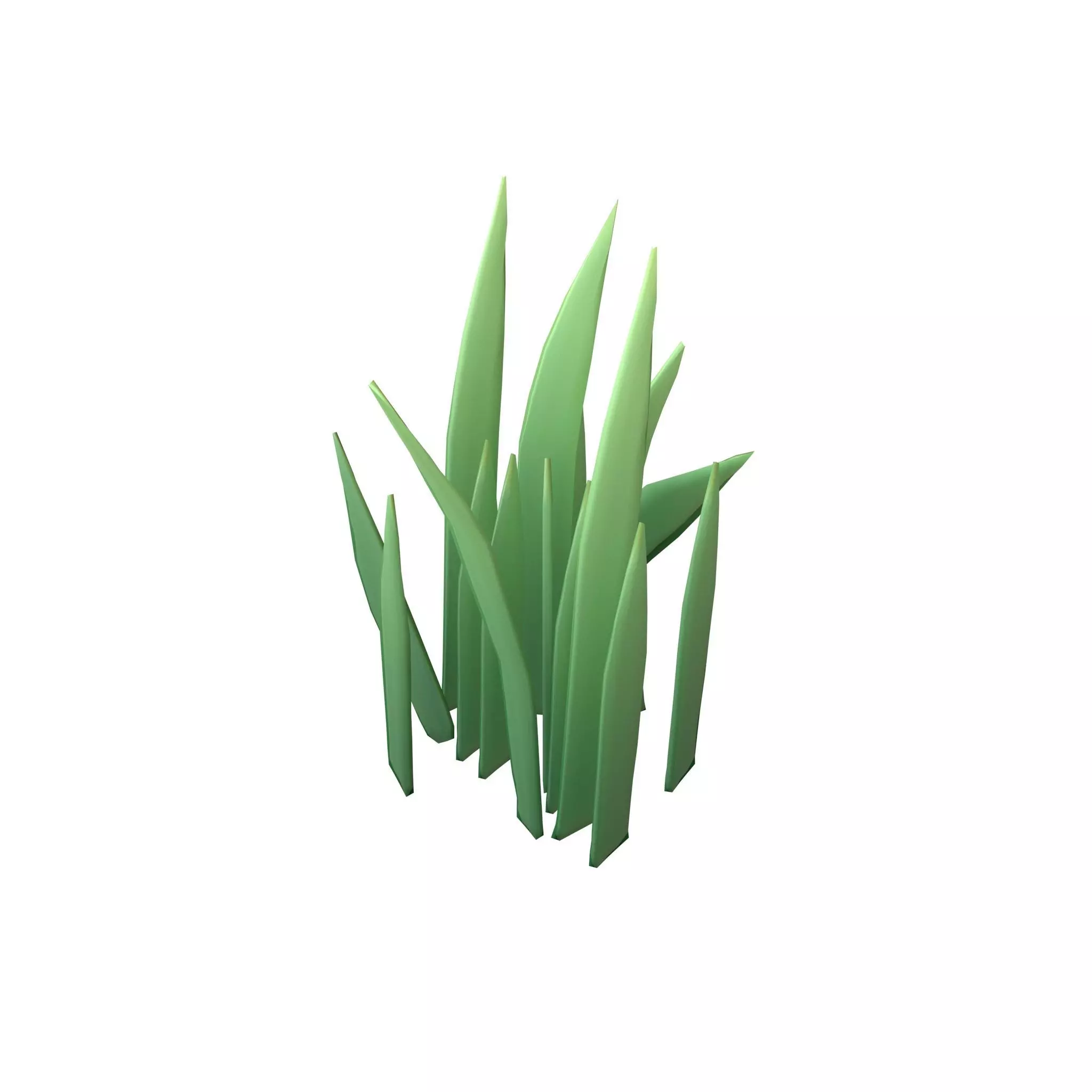Cartoon Grass v3 001 Low-poly 3D model