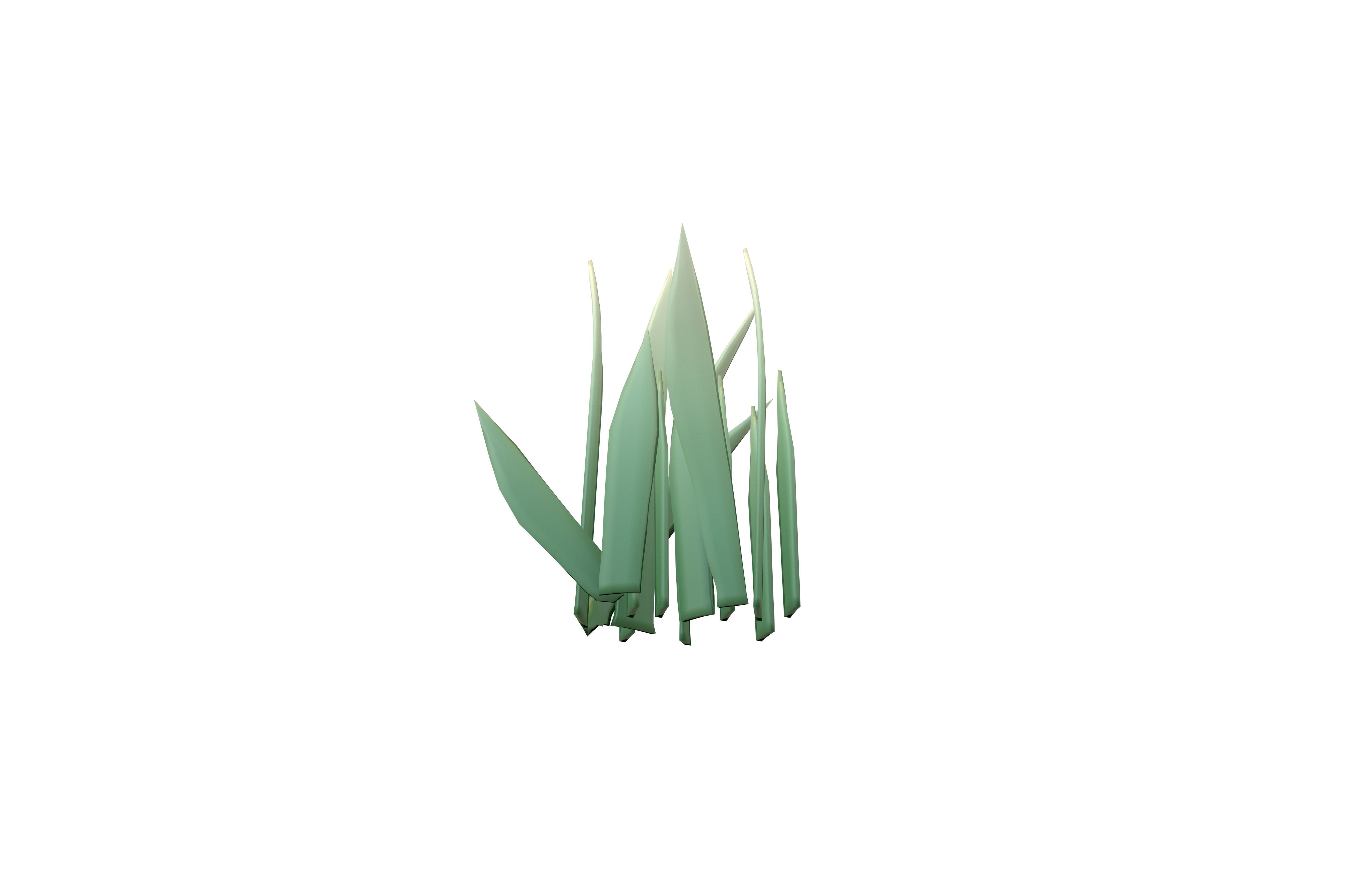 Cartoon Grass v3 002 Low-poly 3D model_3