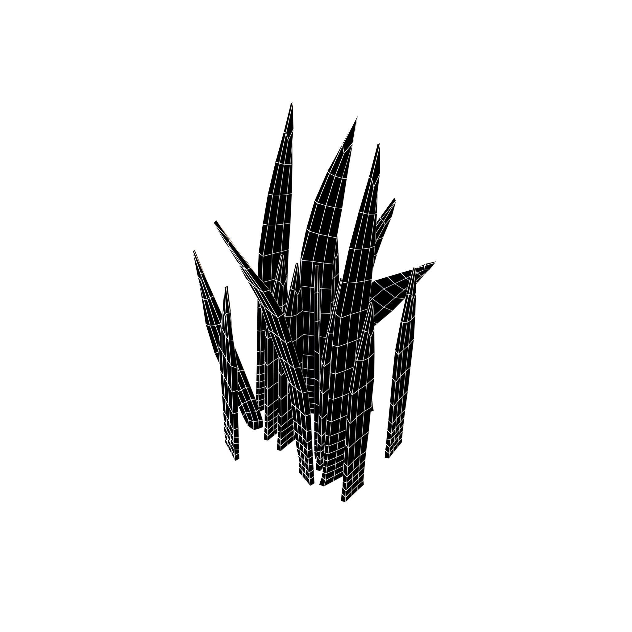 Cartoon Grass v3 002 Low-poly 3D model_5