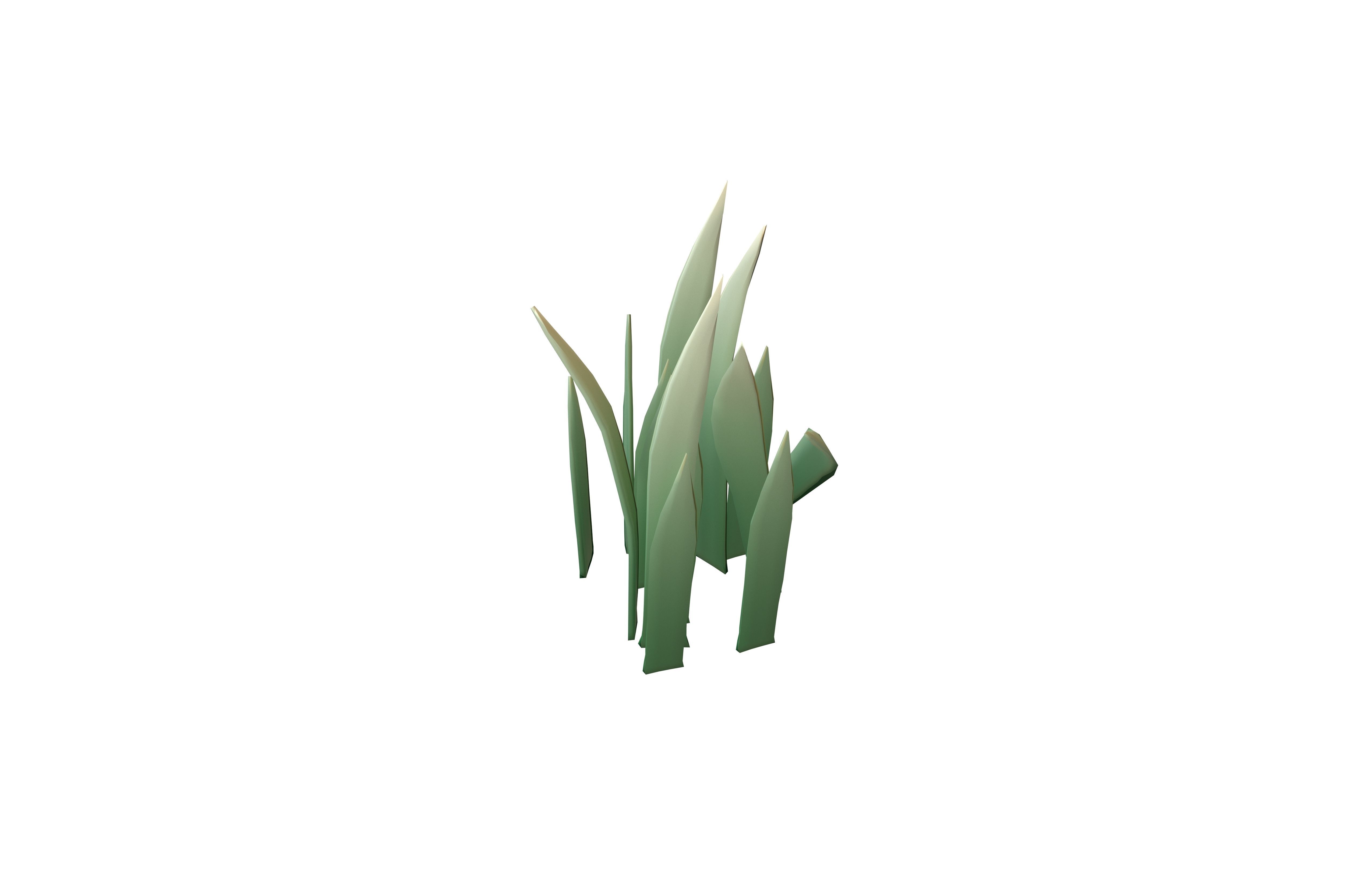 Cartoon Grass v3 002 Low-poly 3D model_2
