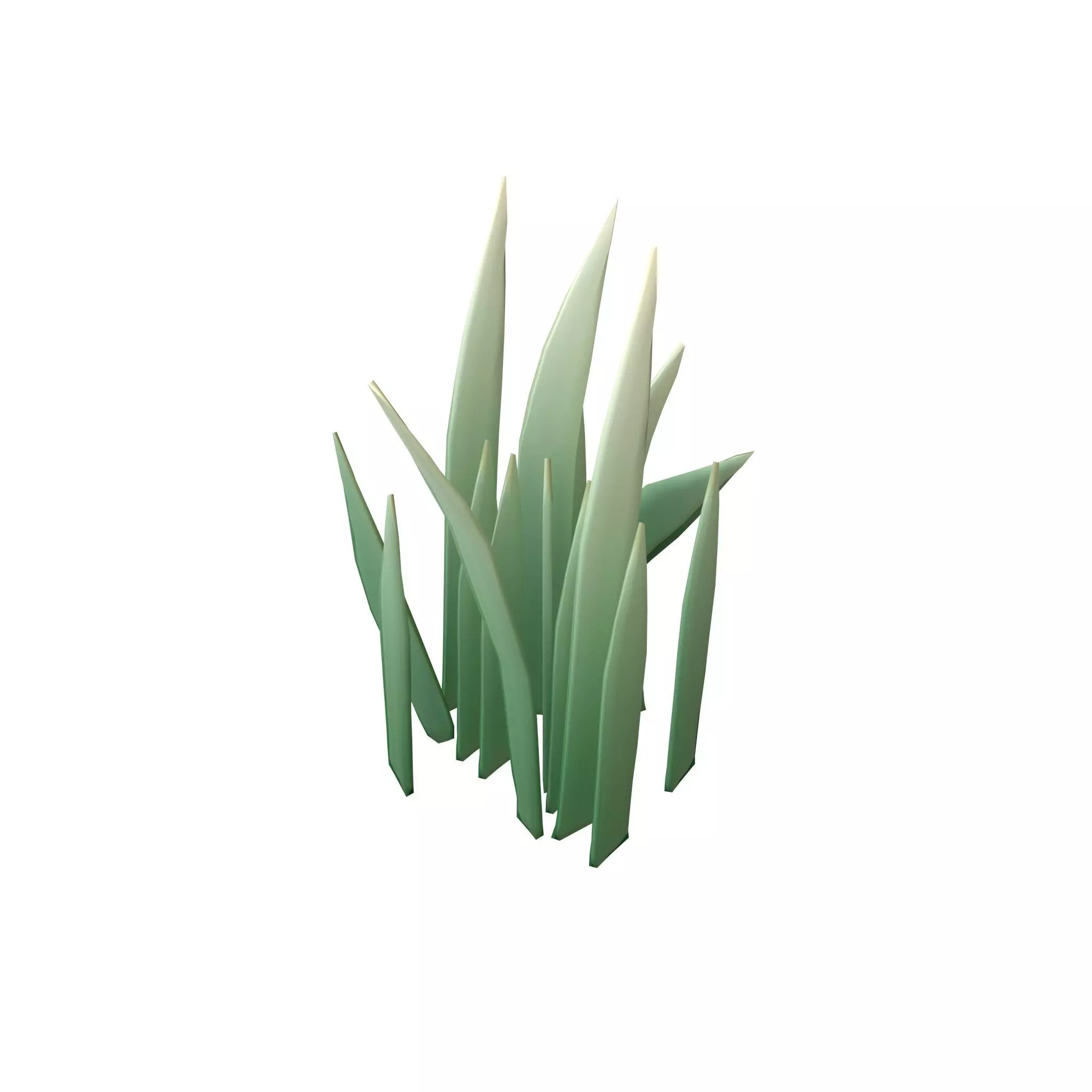 Cartoon Grass v3 002 Low-poly 3D model_0