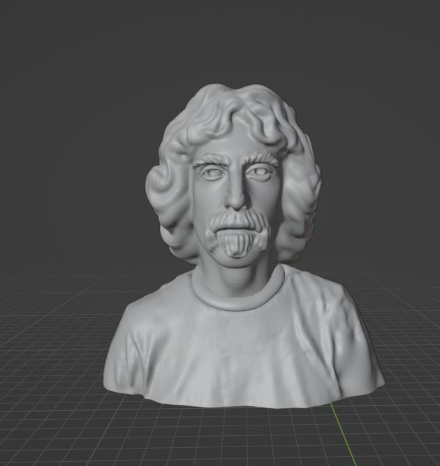 Frank Zappa 3D print model_9
