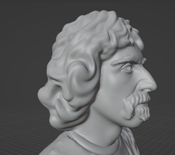 Frank Zappa 3D print model_6