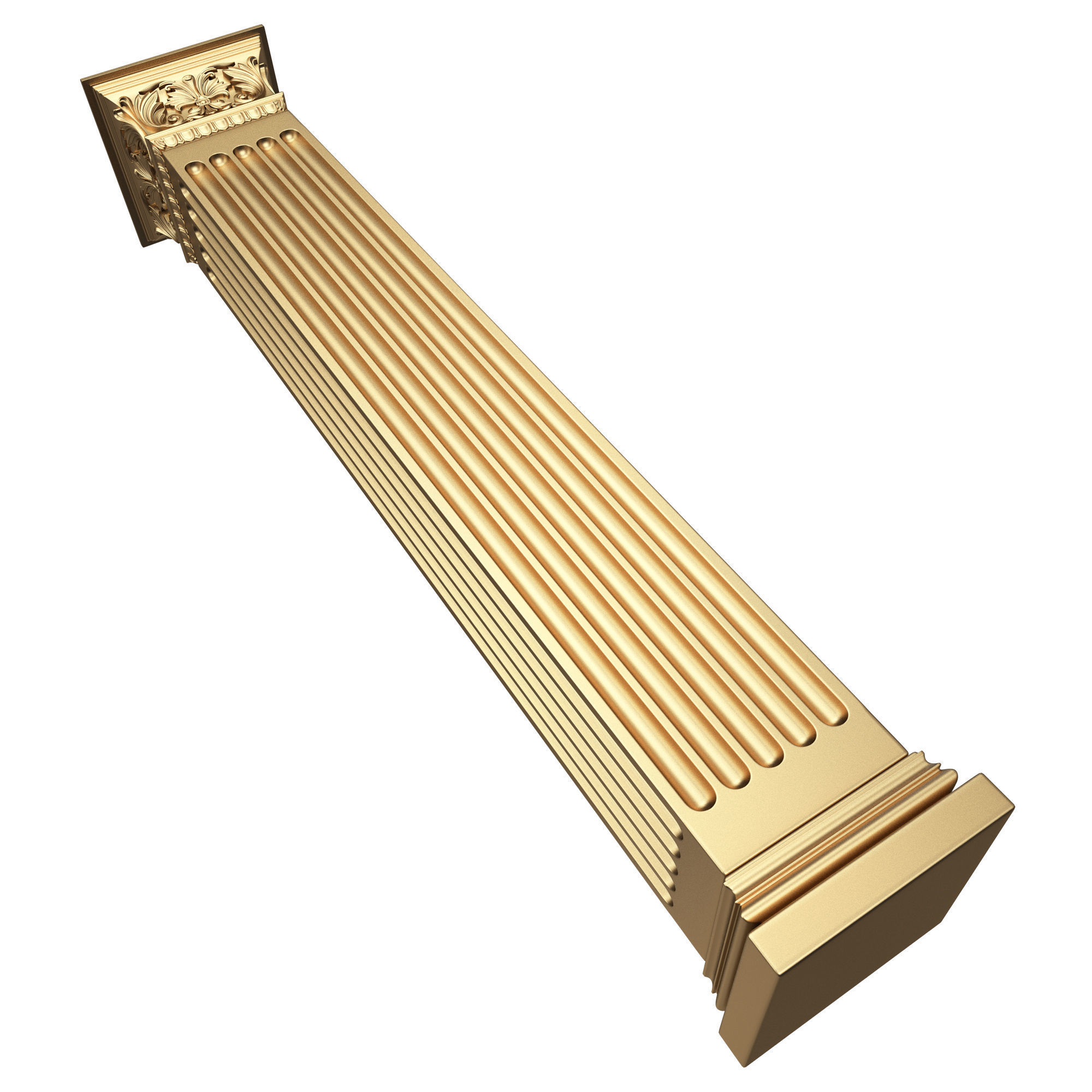 Column Capital 0502 Low-poly 3D model_5