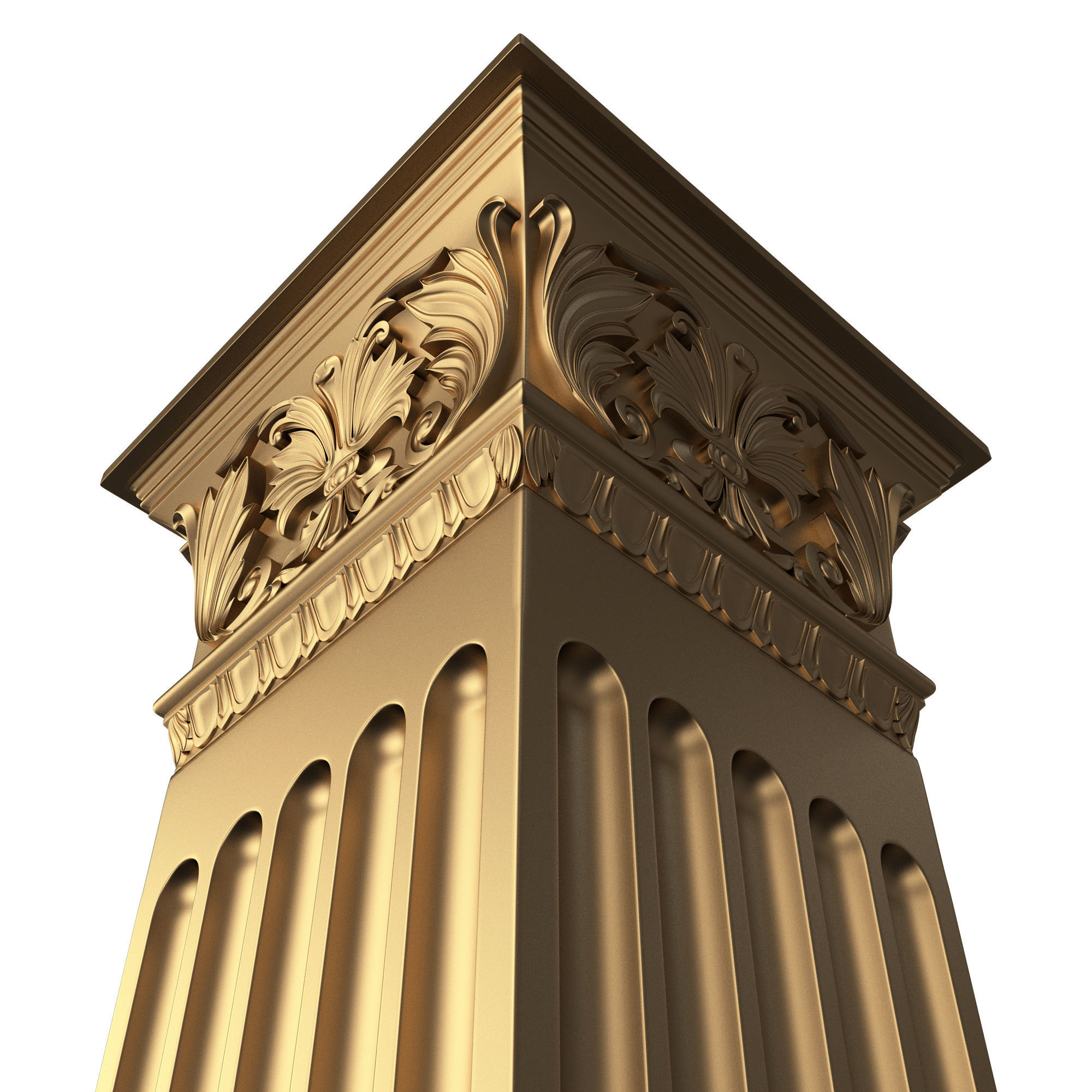 Column Capital 0502 Low-poly 3D model_4