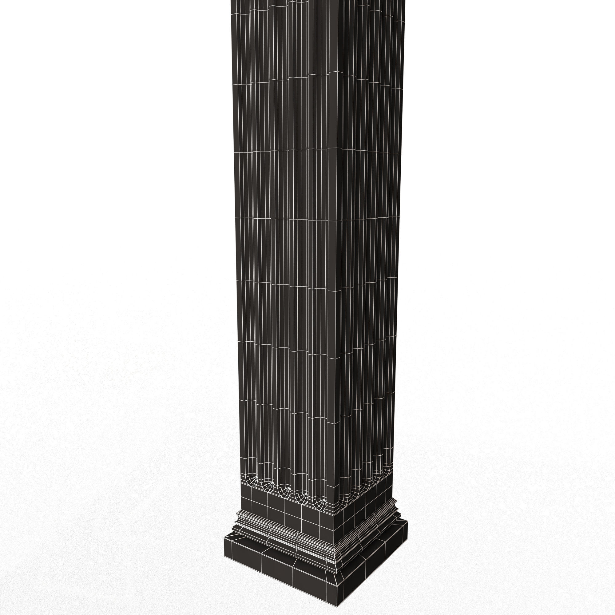 Column Capital 0502 Low-poly 3D model_14