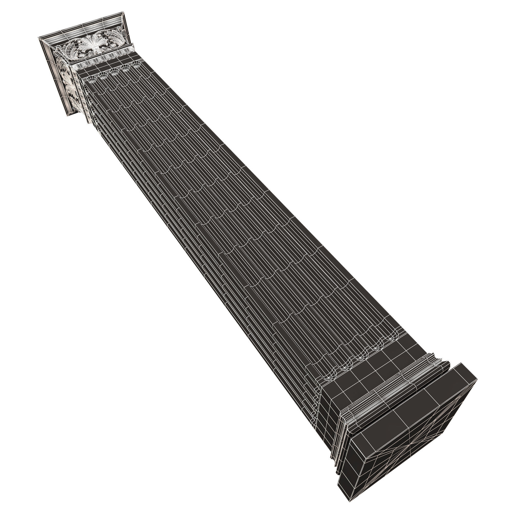 Column Capital 0502 Low-poly 3D model_17