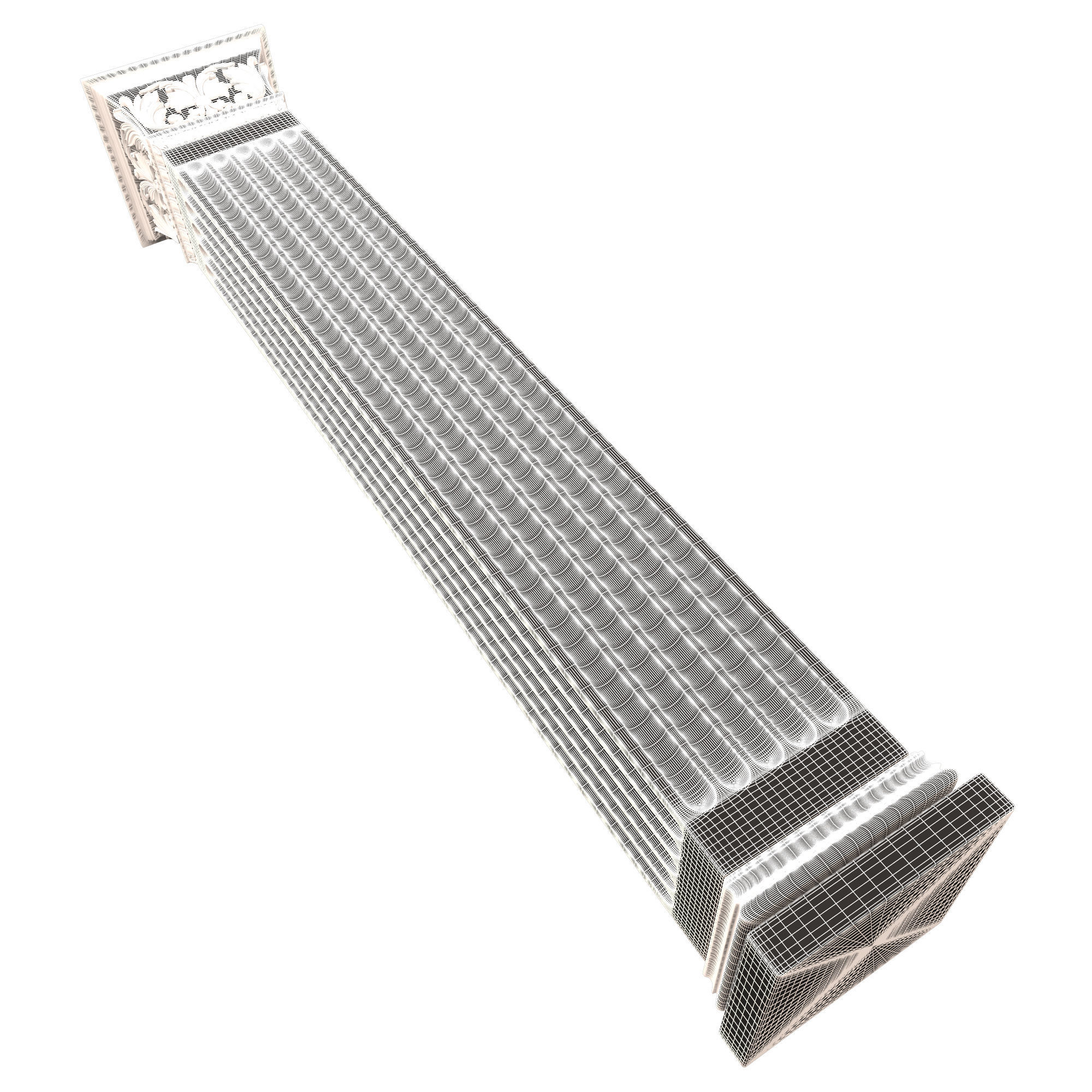 Column Capital 0502 Low-poly 3D model_11