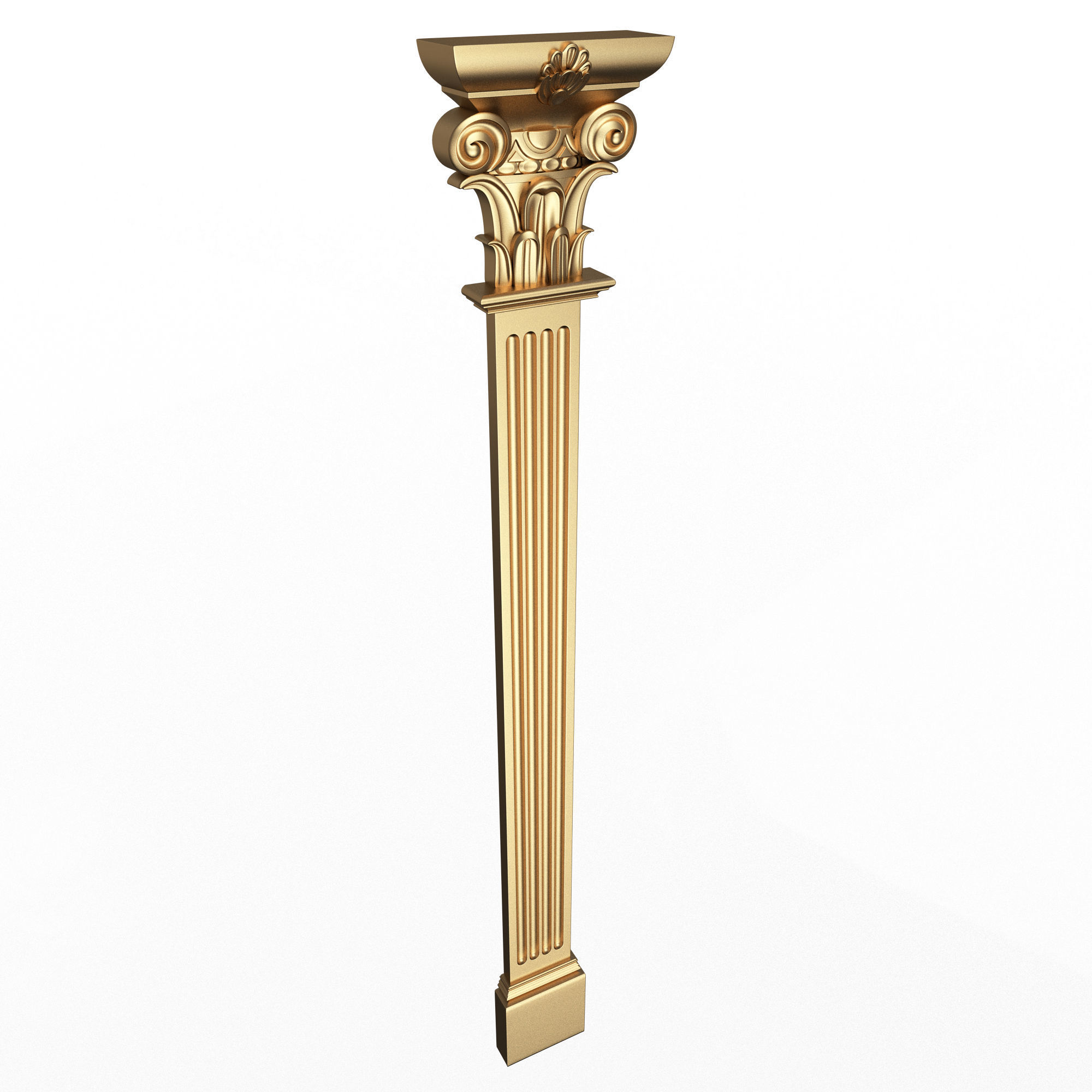 Column Capital 0603 Low-poly 3D model_1