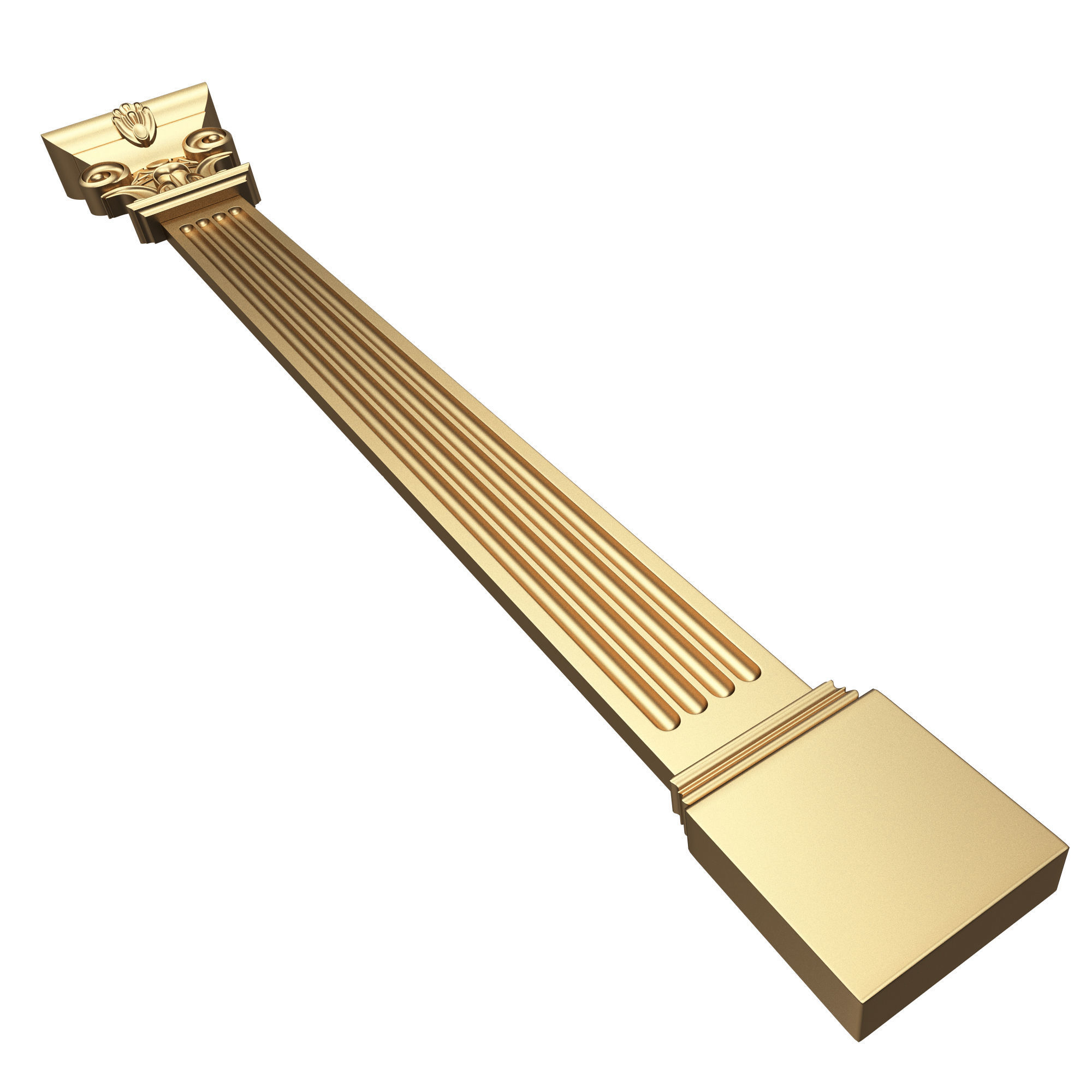 Column Capital 0603 Low-poly 3D model_5