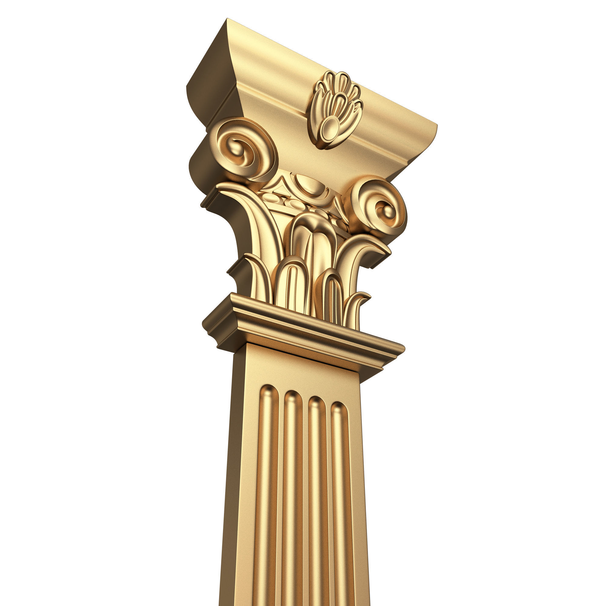 Column Capital 0603 Low-poly 3D model_3