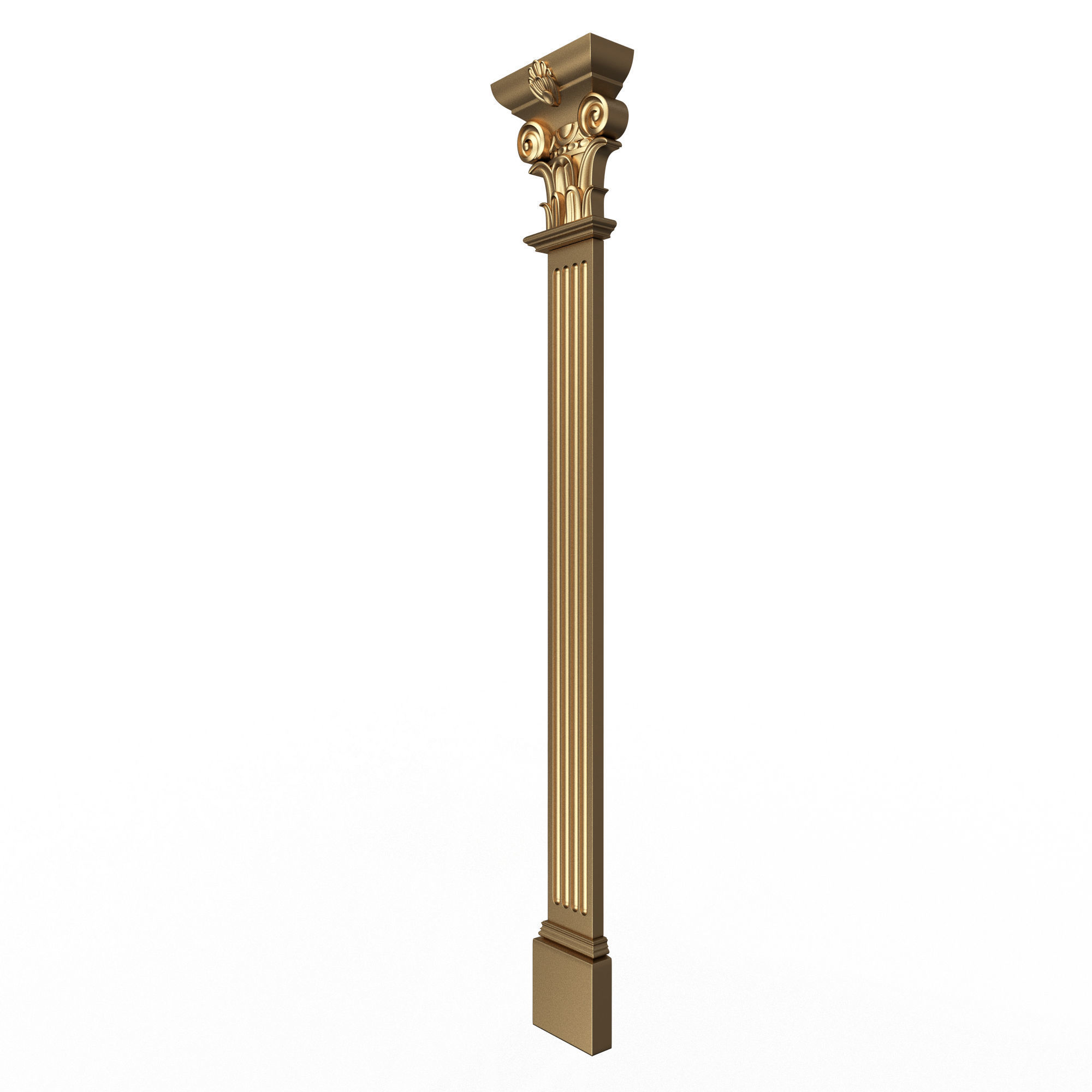 Column Capital 0603 Low-poly 3D model_2