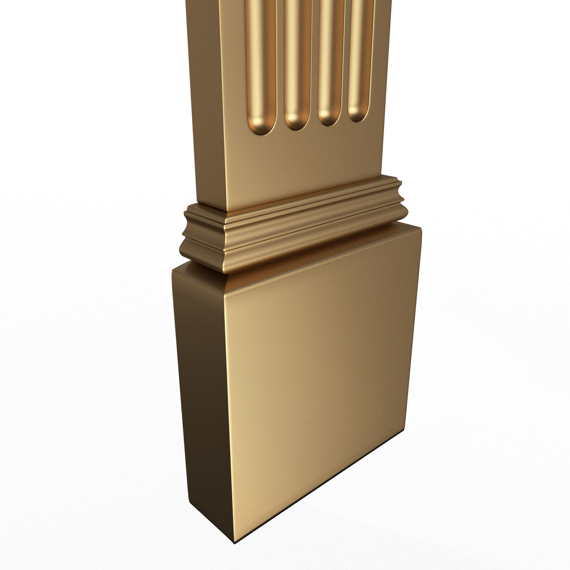 Column Capital 0603 Low-poly 3D model_4
