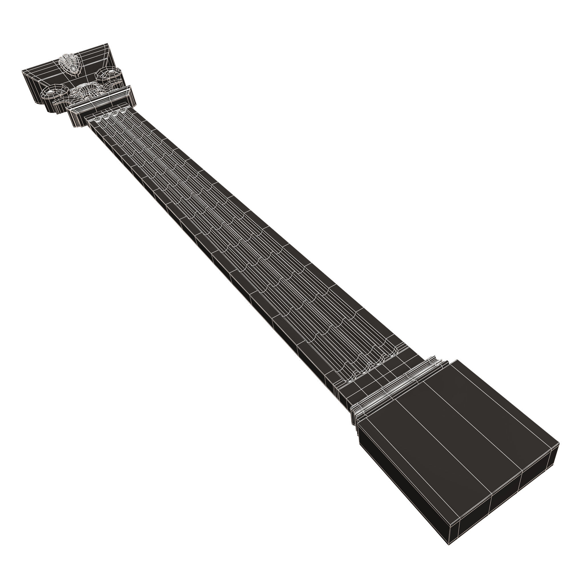 Column Capital 0603 Low-poly 3D model_17