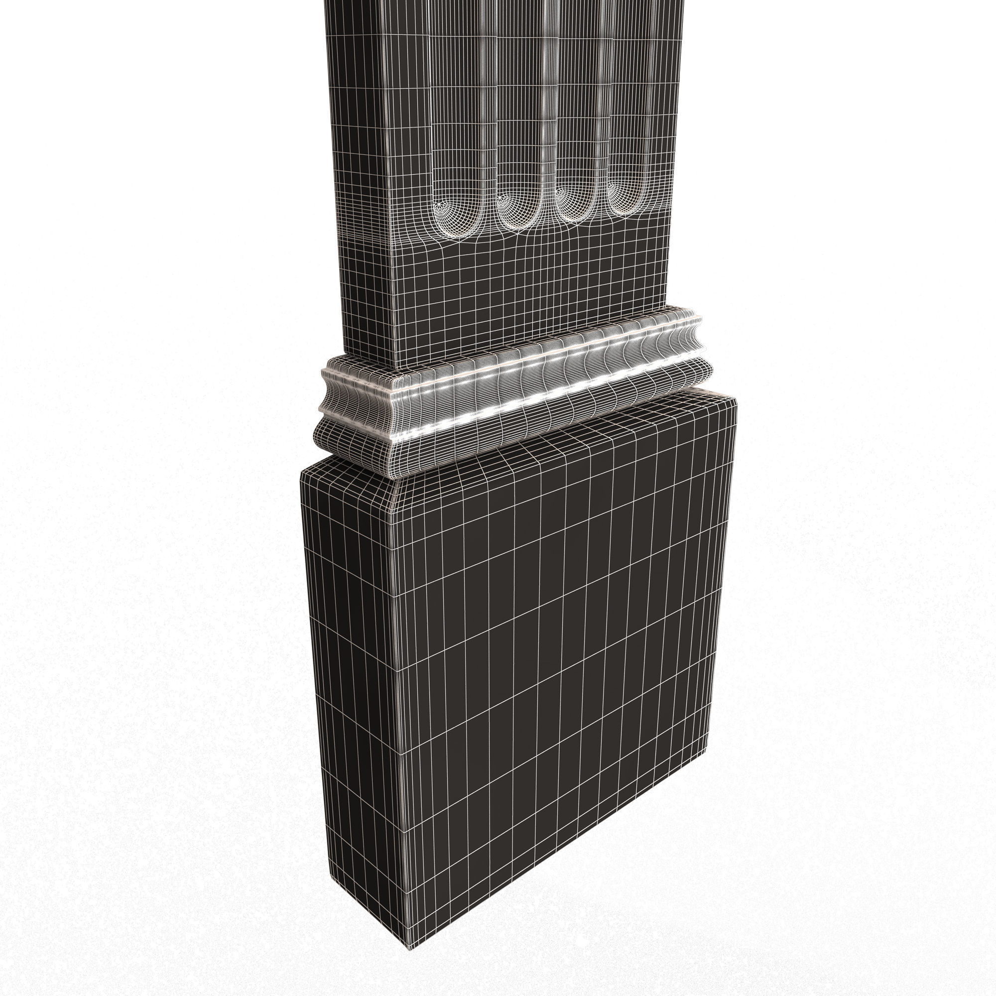 Column Capital 0603 Low-poly 3D model_10