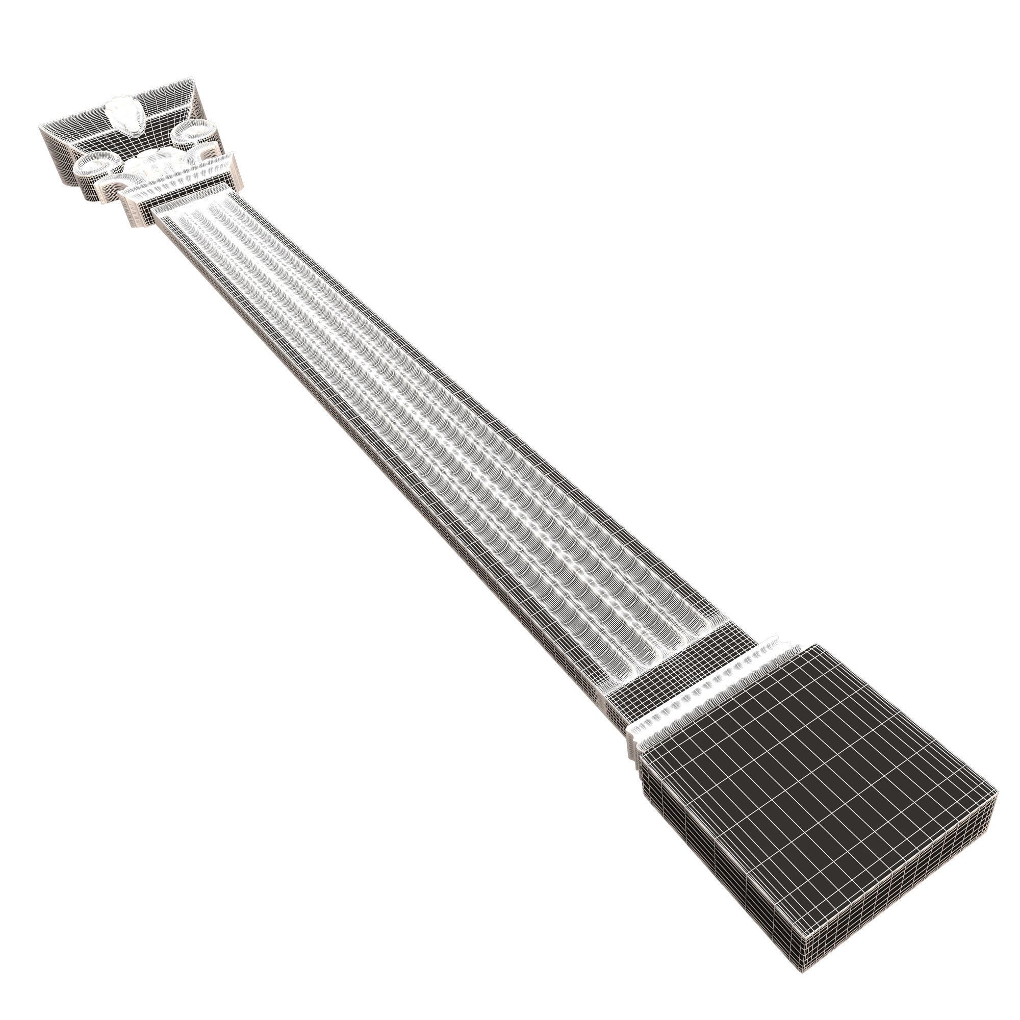 Column Capital 0603 Low-poly 3D model_11