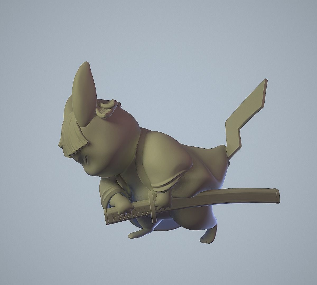 Zenitsu Pikachu 3D print model_25