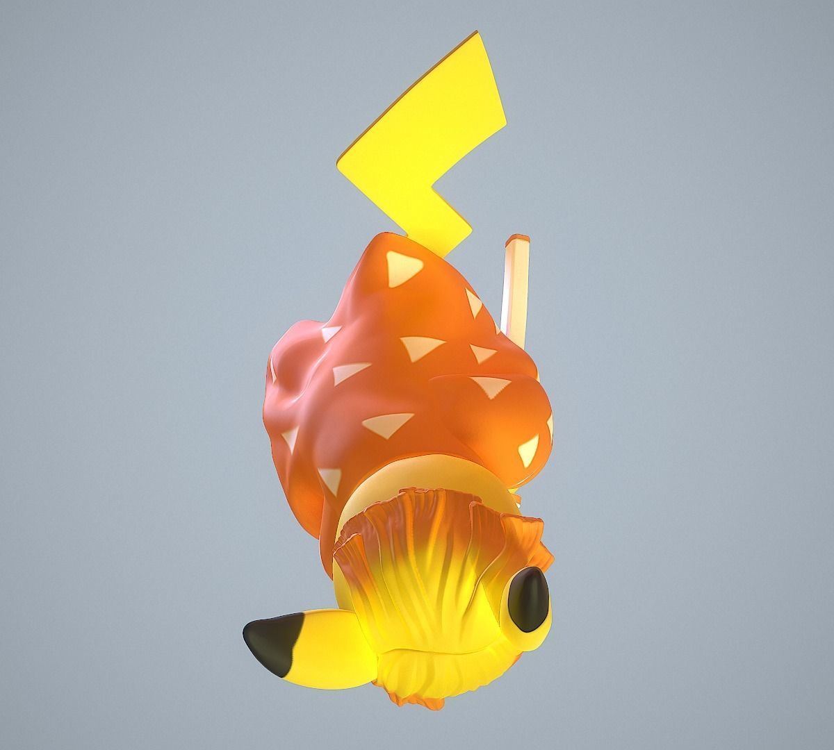 Zenitsu Pikachu 3D print model_24