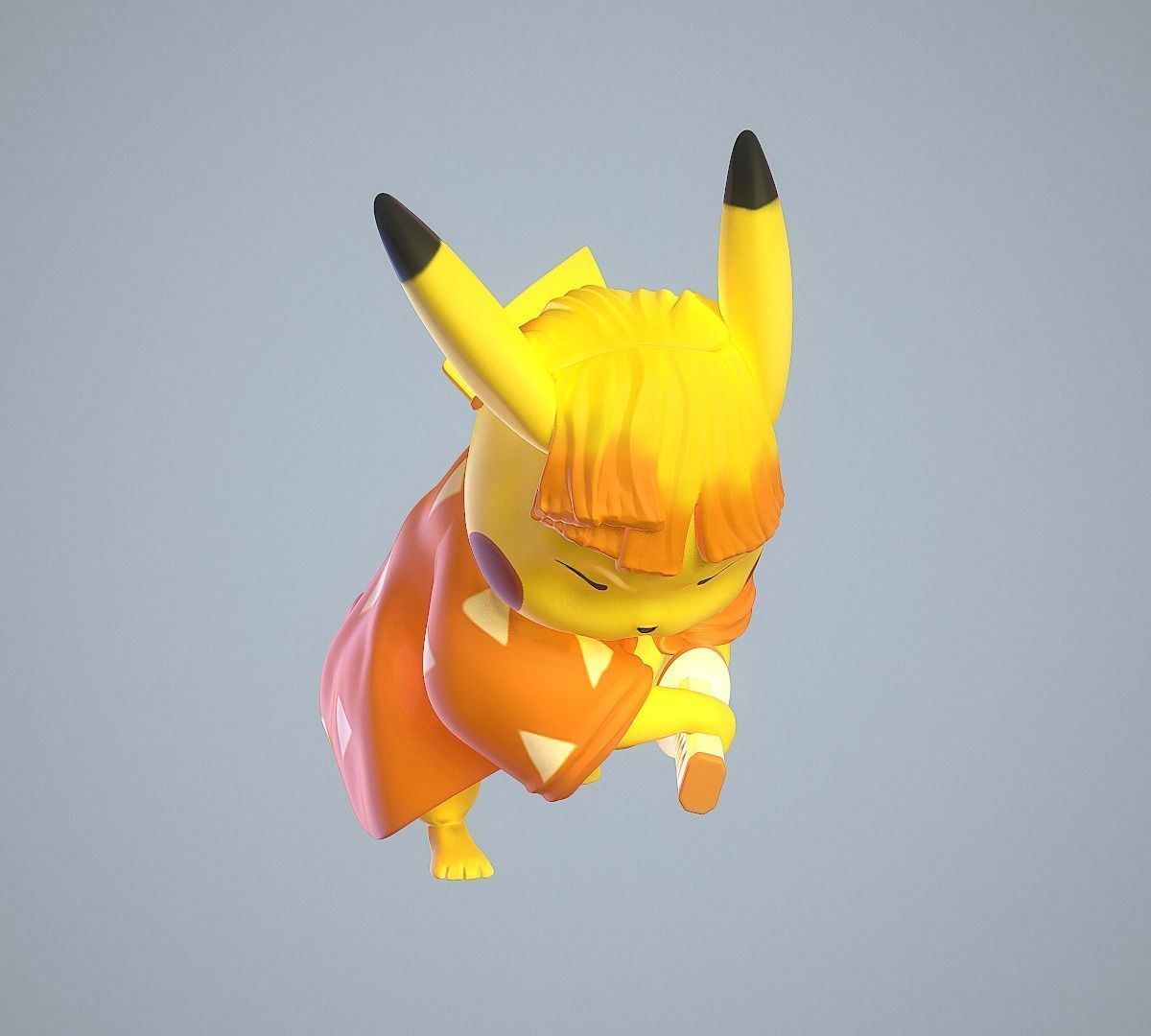 Zenitsu Pikachu 3D print model_15