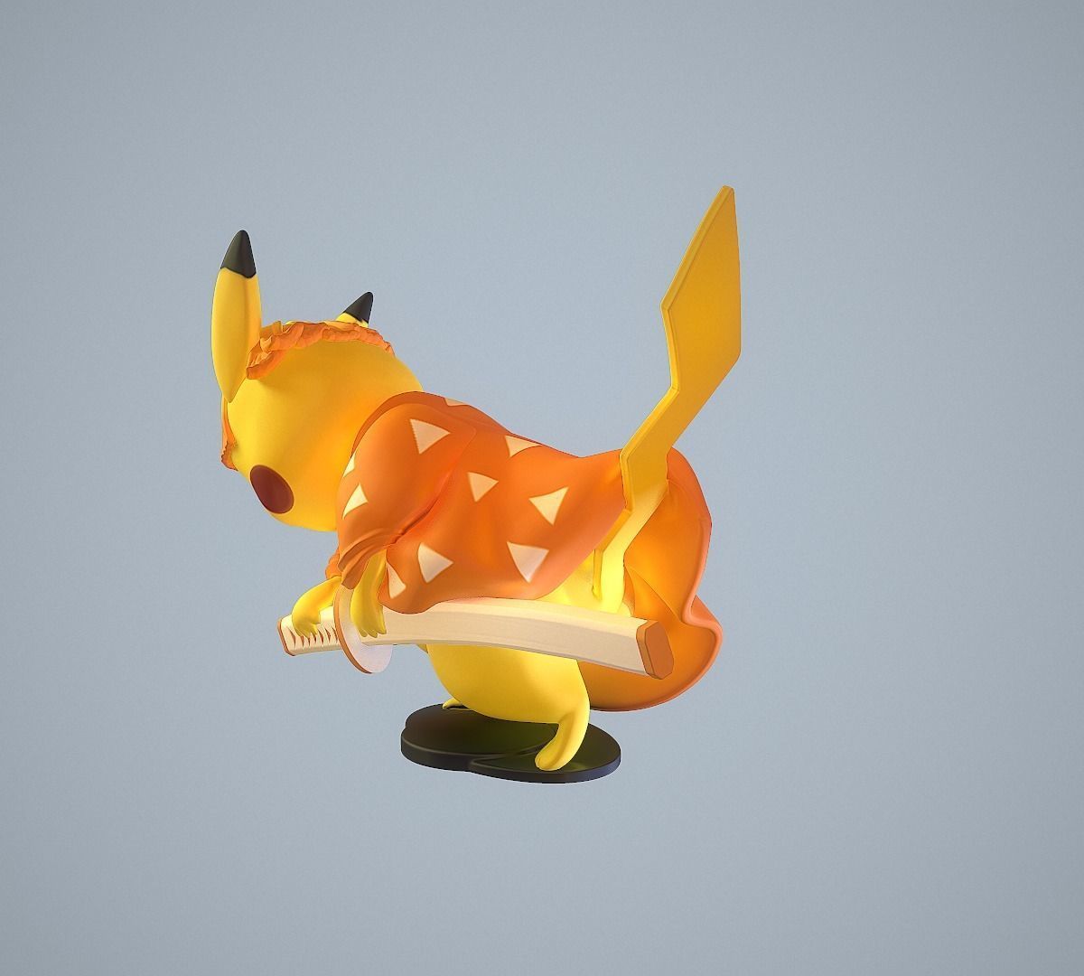 Zenitsu Pikachu 3D print model_6