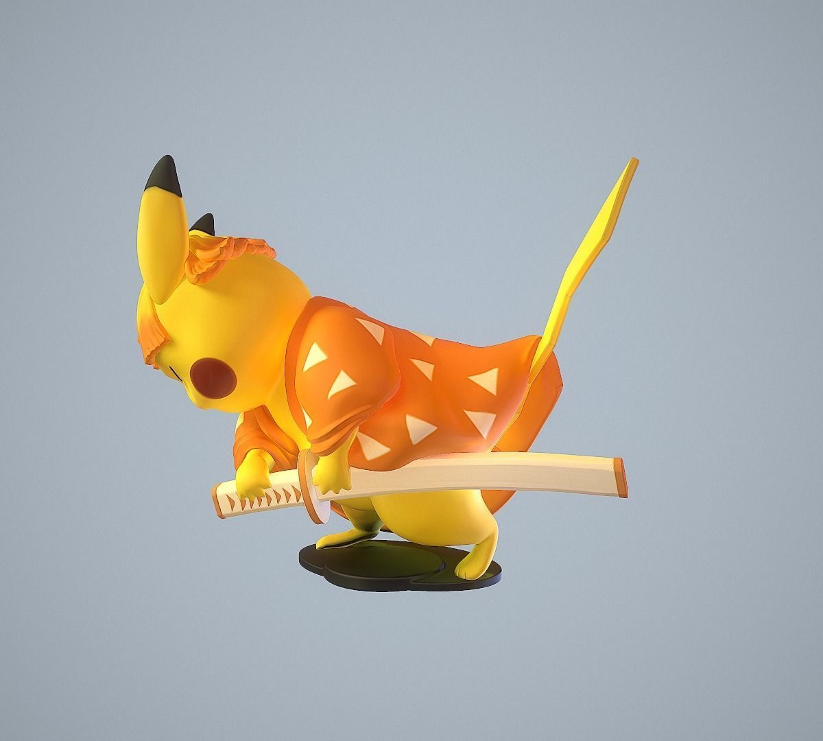 Zenitsu Pikachu 3D print model_5