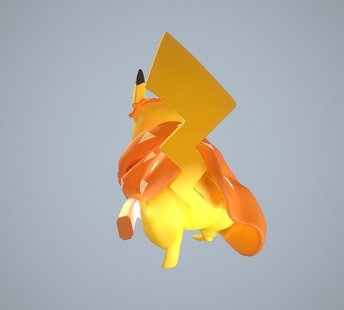 Zenitsu Pikachu 3D print model_20