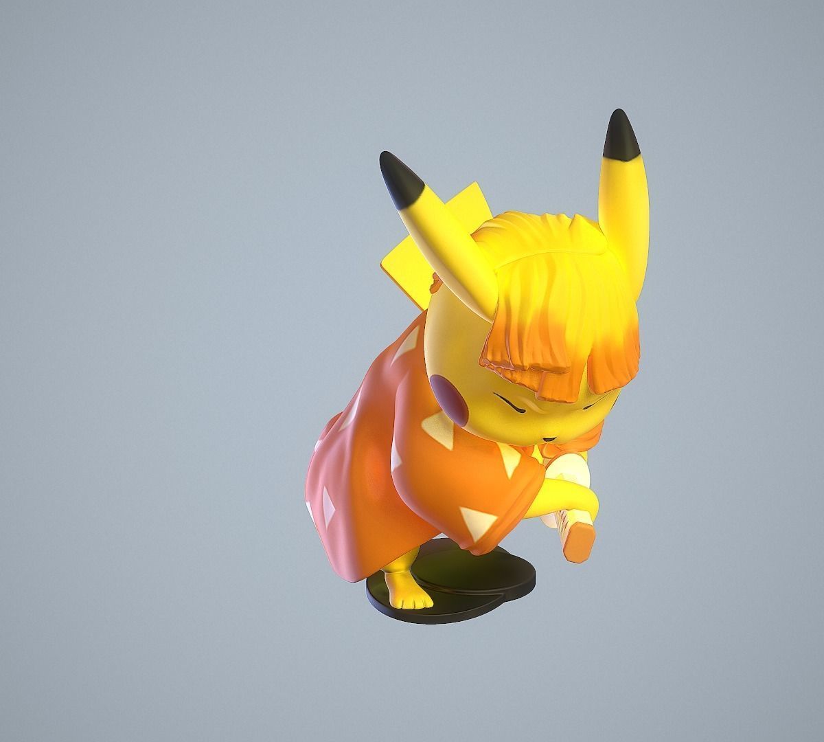 Zenitsu Pikachu 3D print model_14