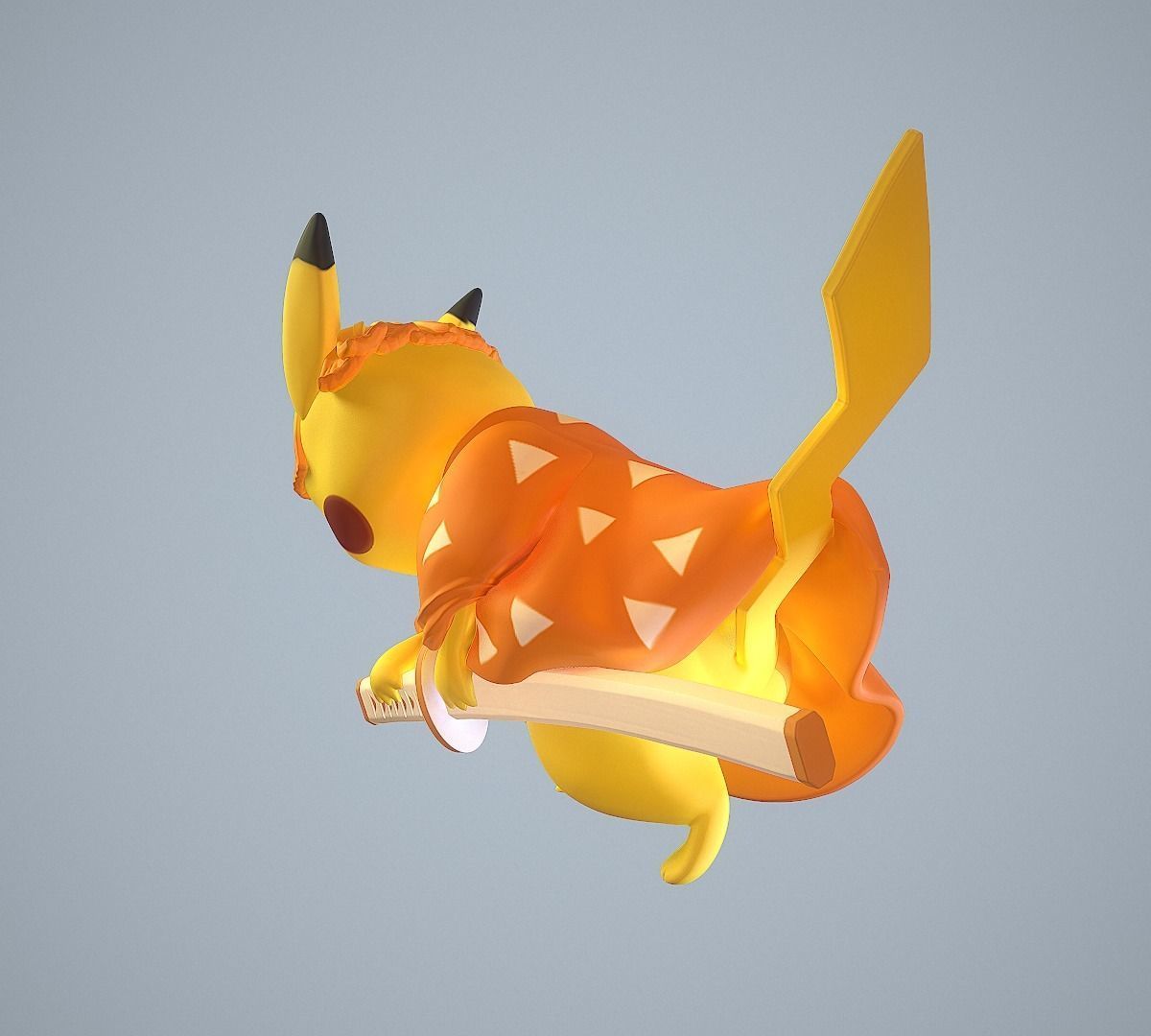 Zenitsu Pikachu 3D print model_19