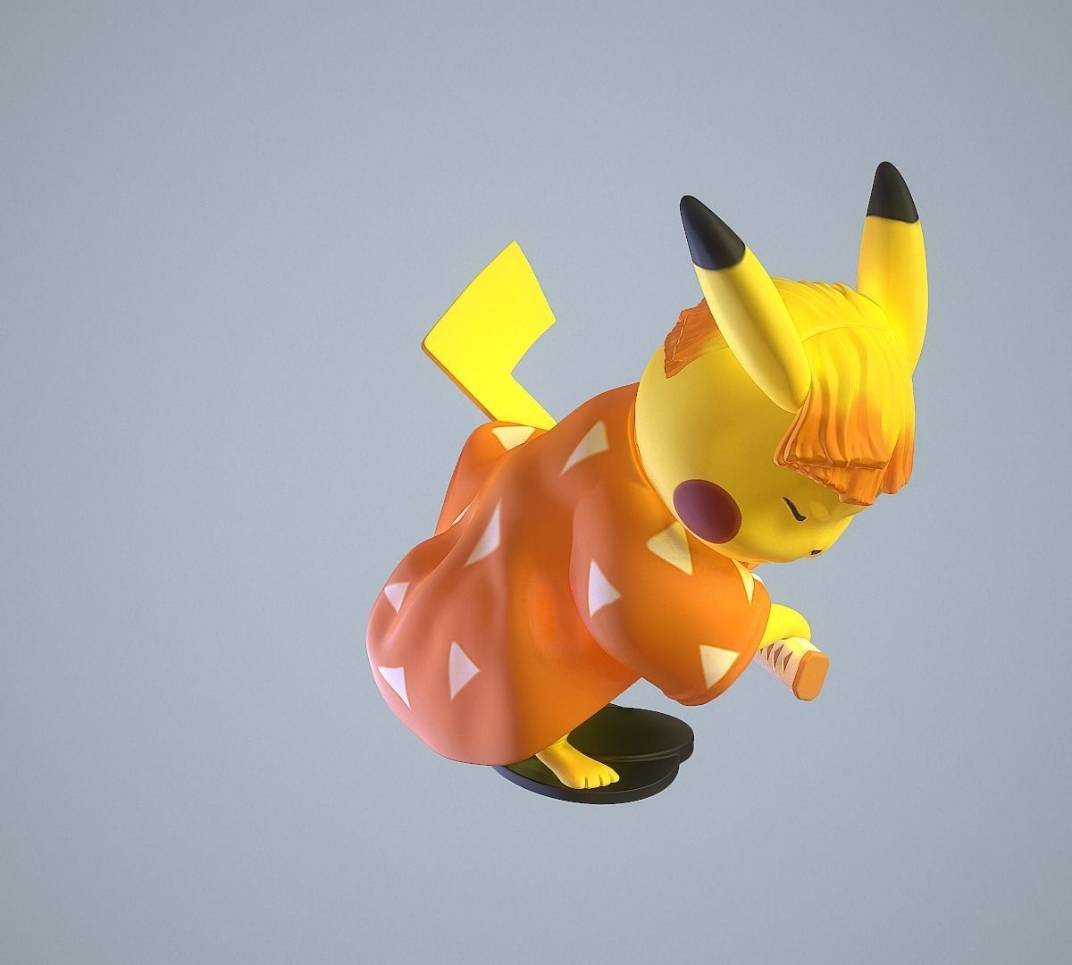 Zenitsu Pikachu 3D print model_13