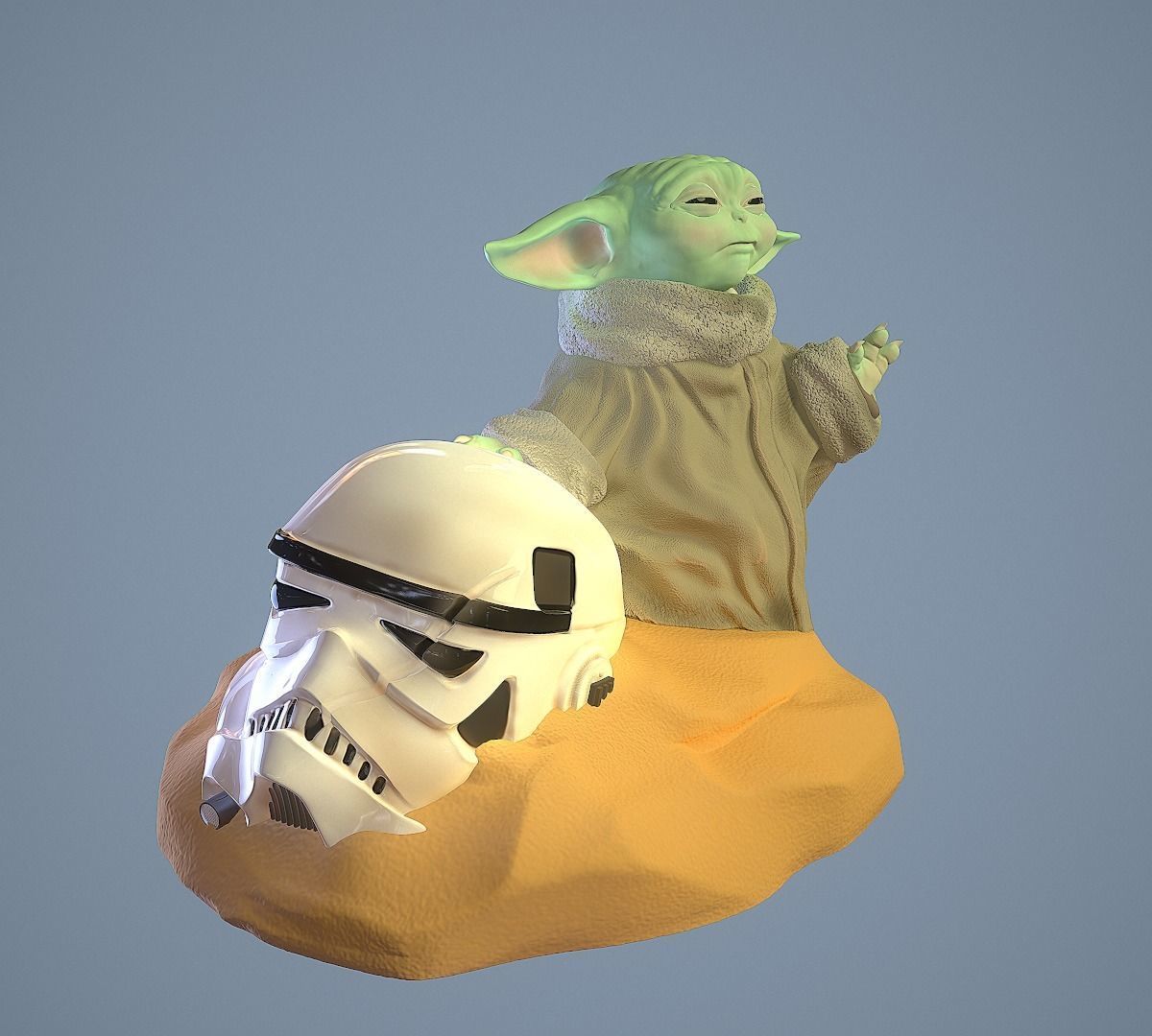GROGU - Baby Yoda 3D print model_4