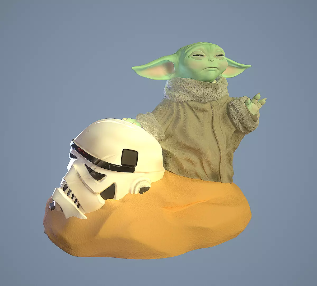 GROGU - Baby Yoda 3D print model_0