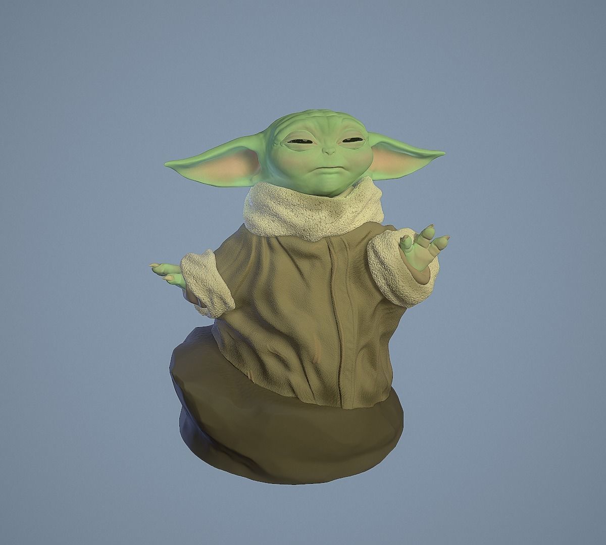 GROGU - Baby Yoda 3D print model_1