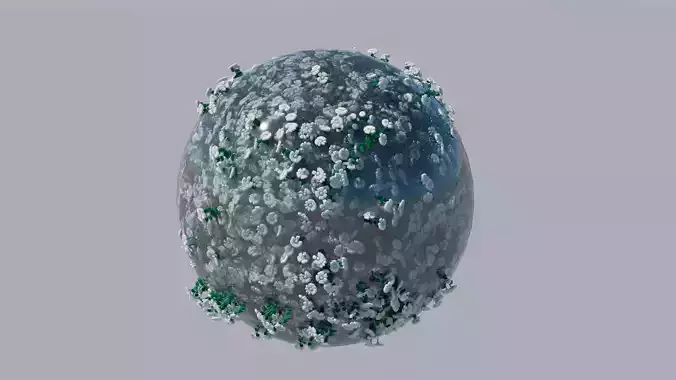 planet egg with lot of leaves