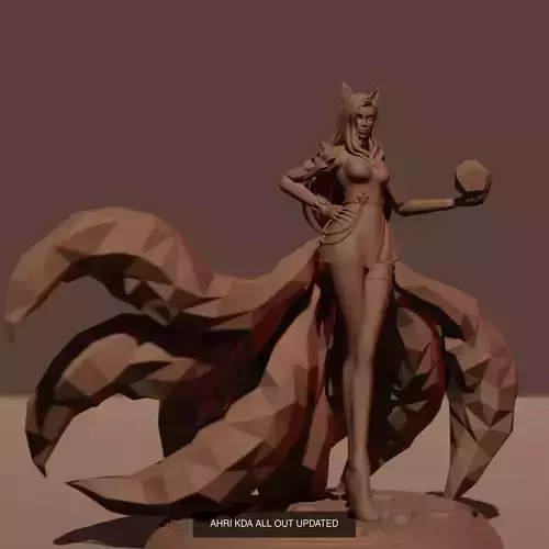 KDA ALL OUT Models from League of Legends 3D Model Collection
