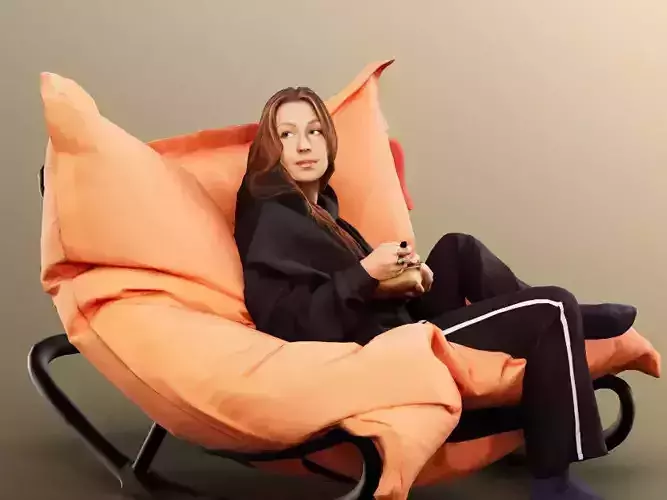 Annika 13173 - Sitting Casual Woman Beanbag