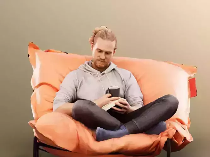 Joel 13089 - Sitting Casual Man Beanbag