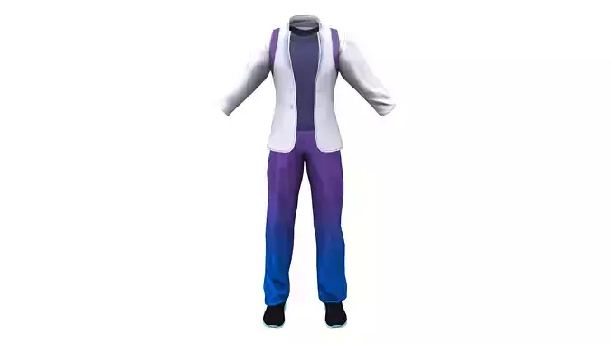 Men Cyberpunk Outfit