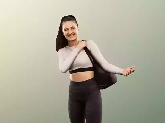 Camila 13027 - Standing Athletic Woman Talking