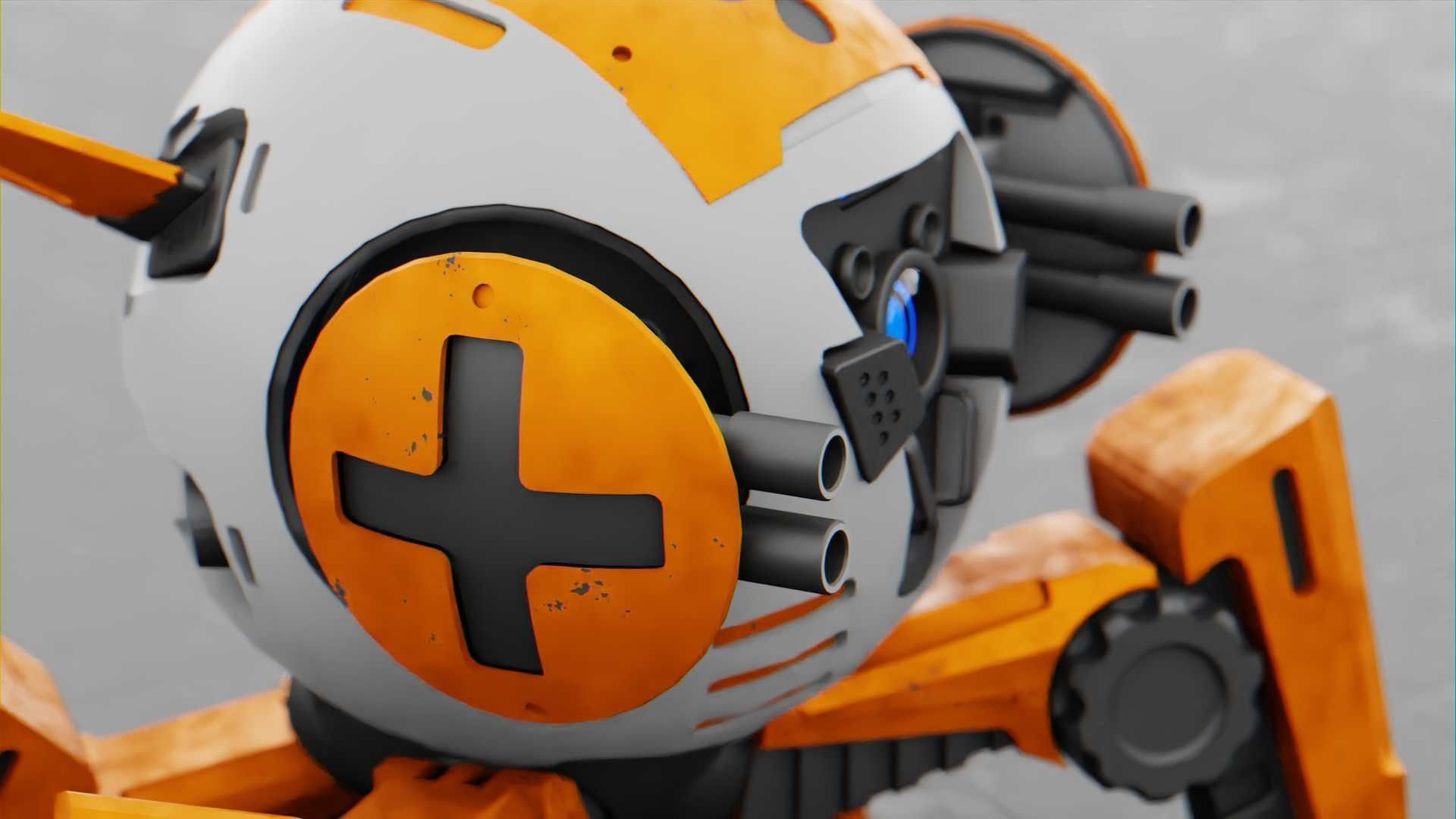 BATTLE DROID AERO  RIGGED Free 3D model_24