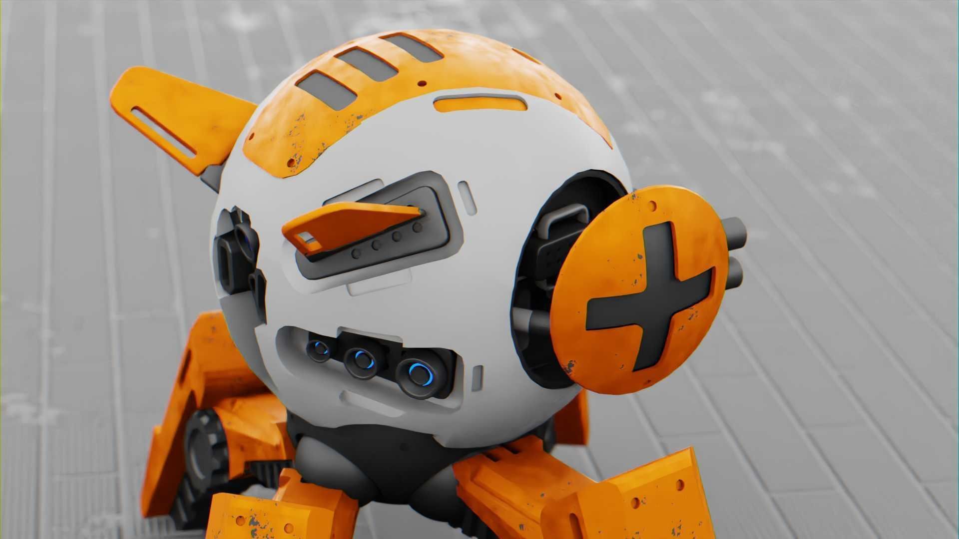 BATTLE DROID AERO  RIGGED Free 3D model_26