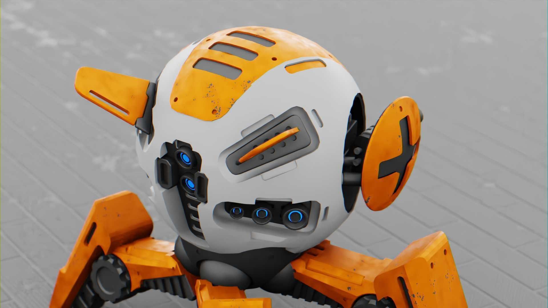 BATTLE DROID AERO  RIGGED Free 3D model_27