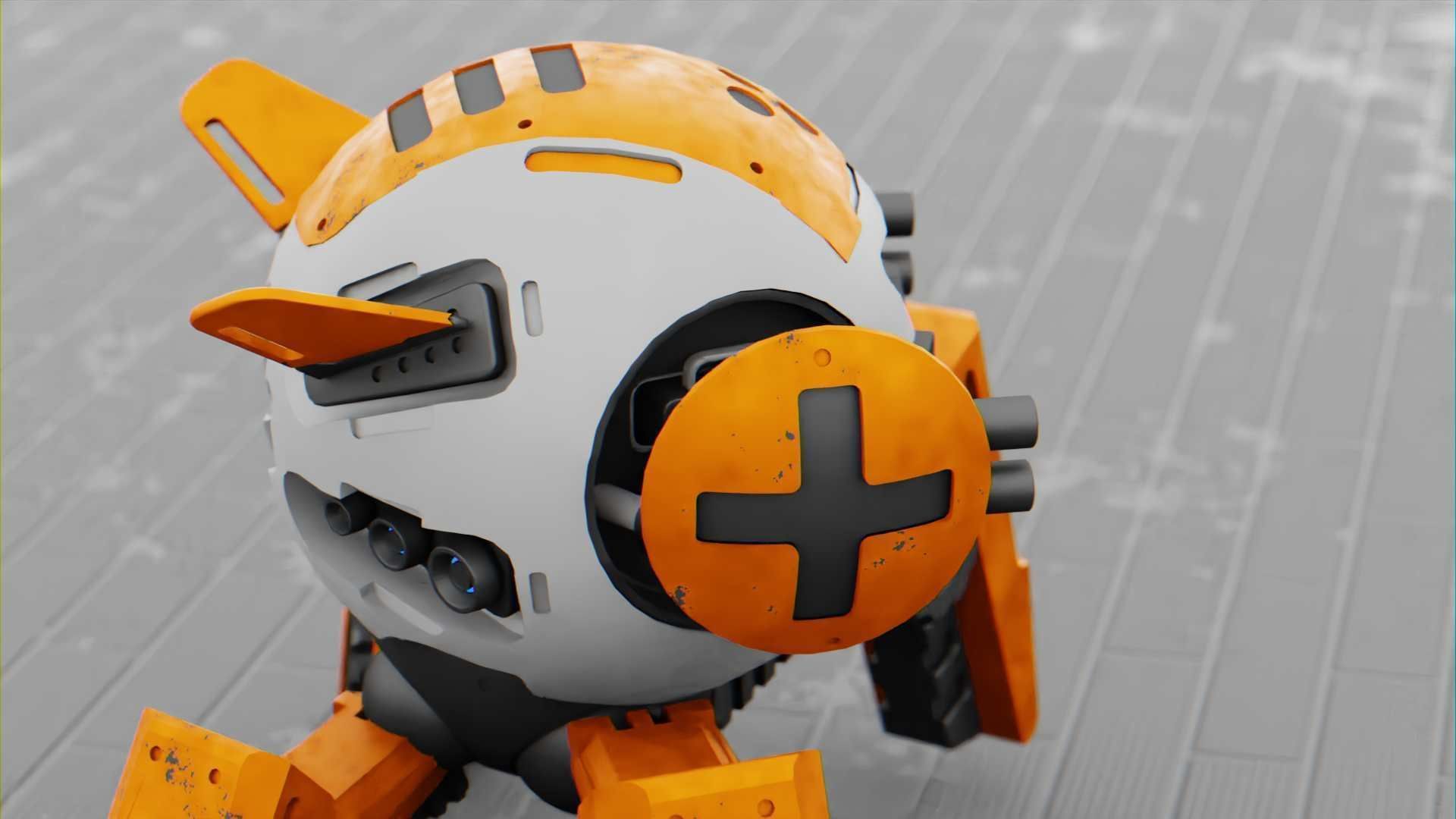 BATTLE DROID AERO  RIGGED Free 3D model_25