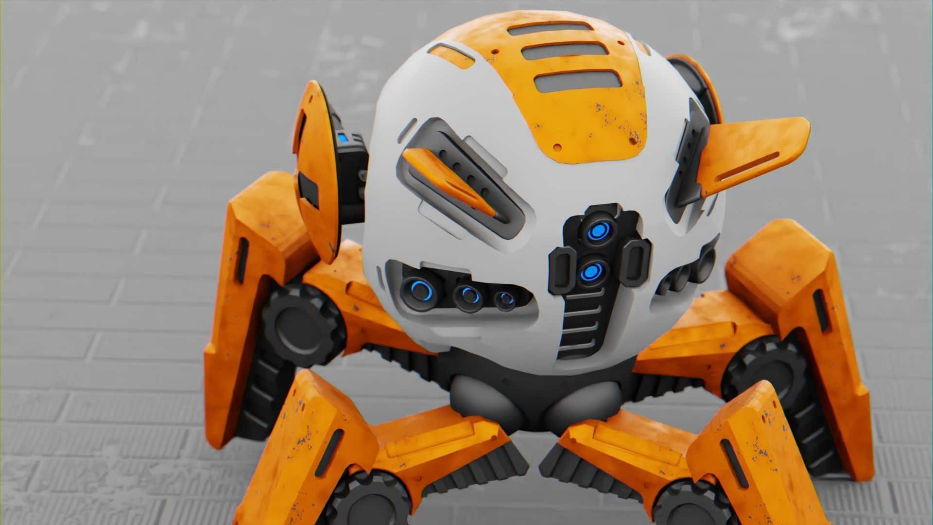 BATTLE DROID AERO  RIGGED Free 3D model_29