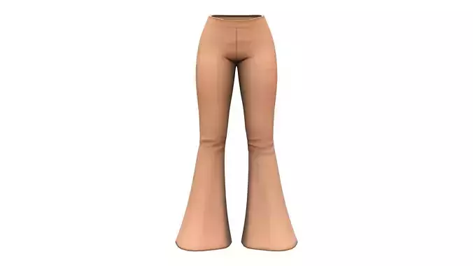 1970s Clay Brown Retro Bell Bottom Pants