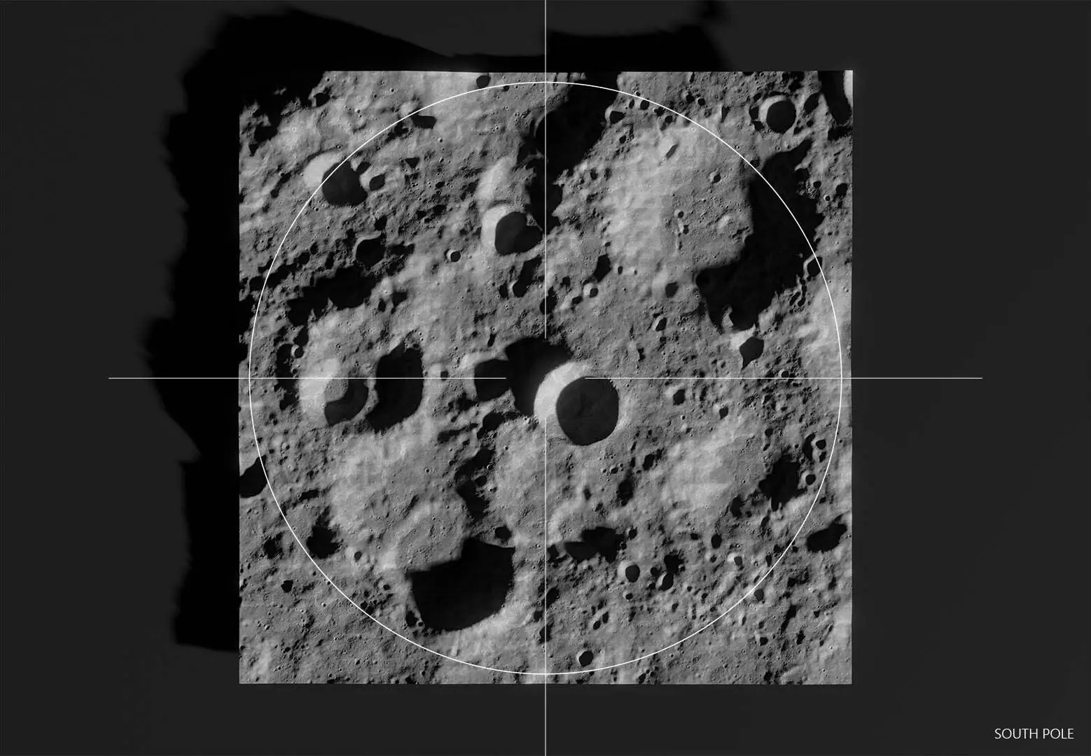 Lunar North Pole And South Pole Terrain - Moon- craters- 3D model