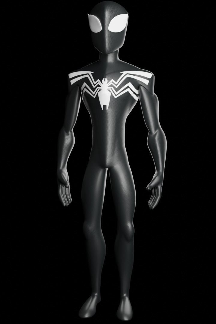 Spectacular spider man Low-poly 3D model_11