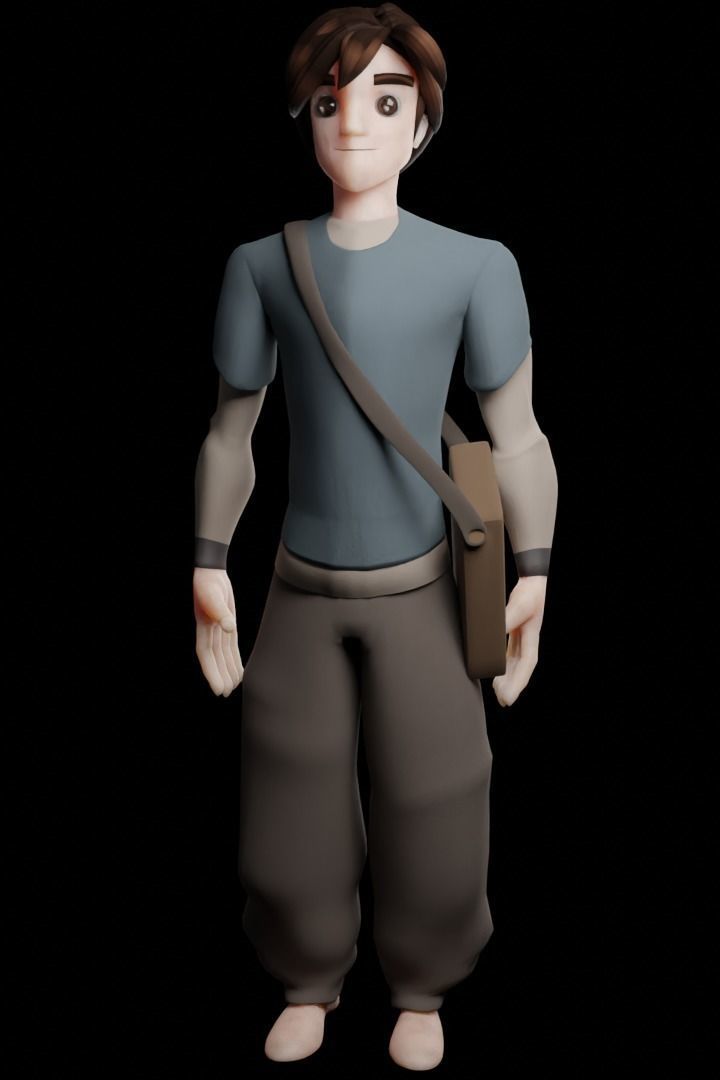 Spectacular spider man Low-poly 3D model_5