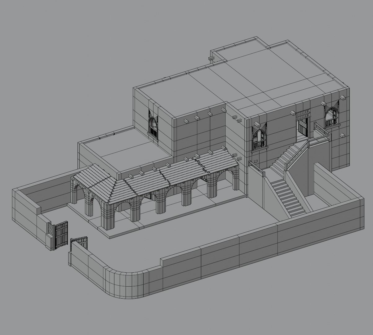 Ancient Desert House 6 3D model_9