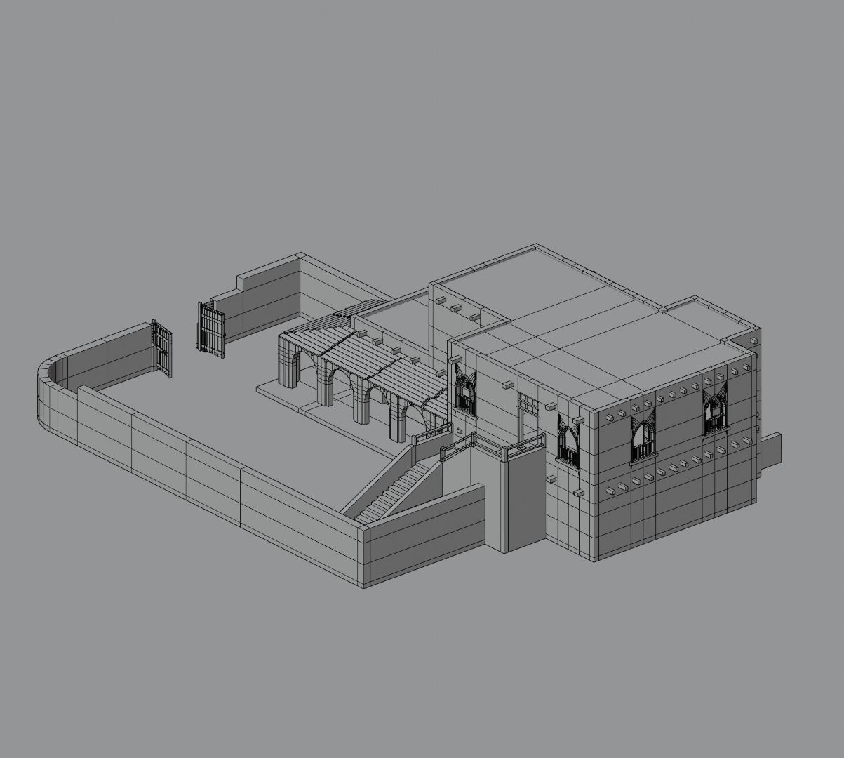 Ancient Desert House 6 3D model_11